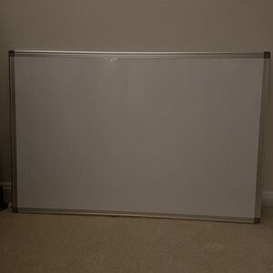 Large Whiteboard with Silver Frame